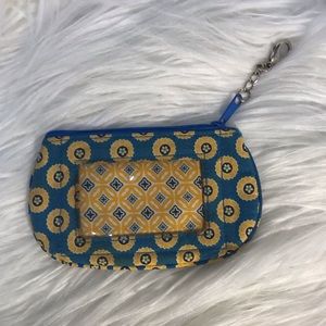 Vera Bradley "Riviera Blue" ID and coin purse.